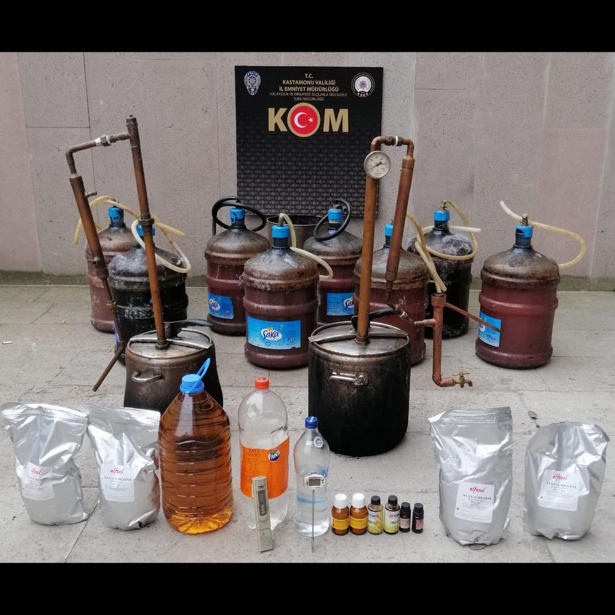 Kastamonu\'da sahte içki operasyonunda 1 zanlı yakalandı