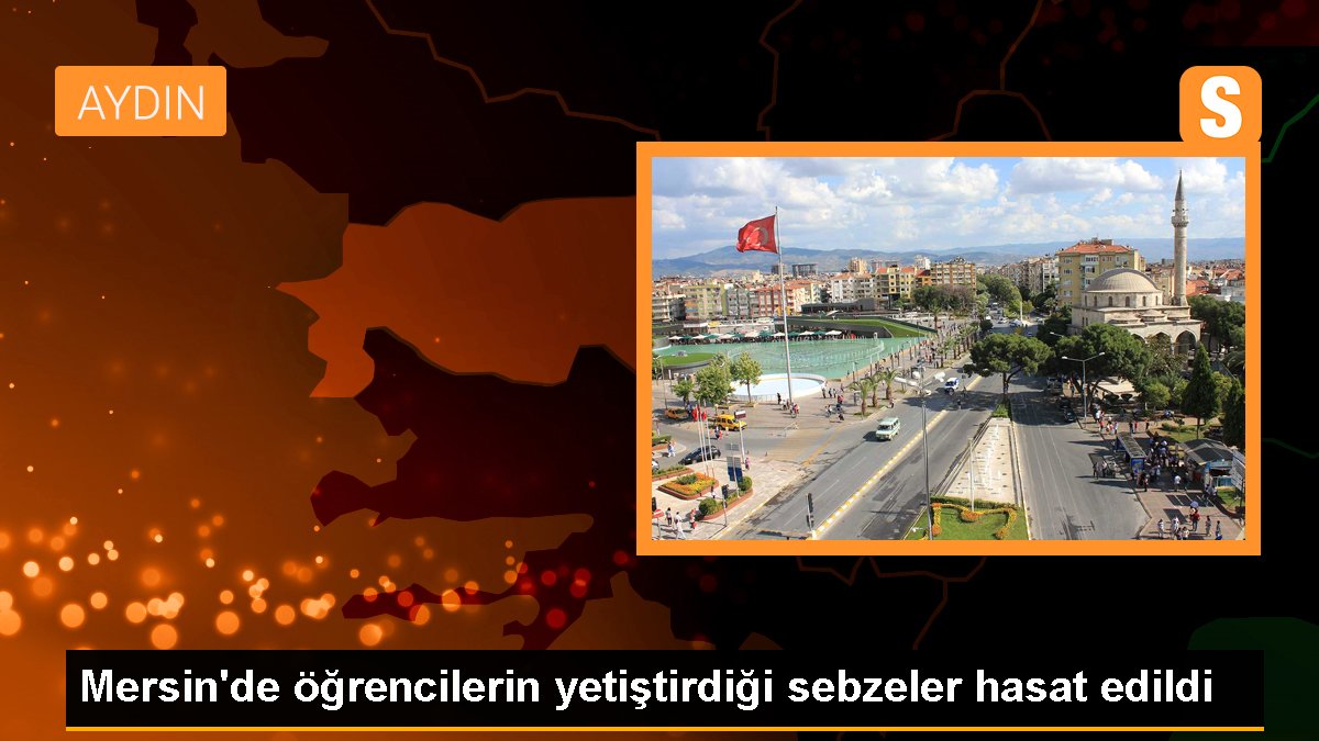 Mersin\'de öğrencilerin yetiştirdiği sebzeler hasat edildi