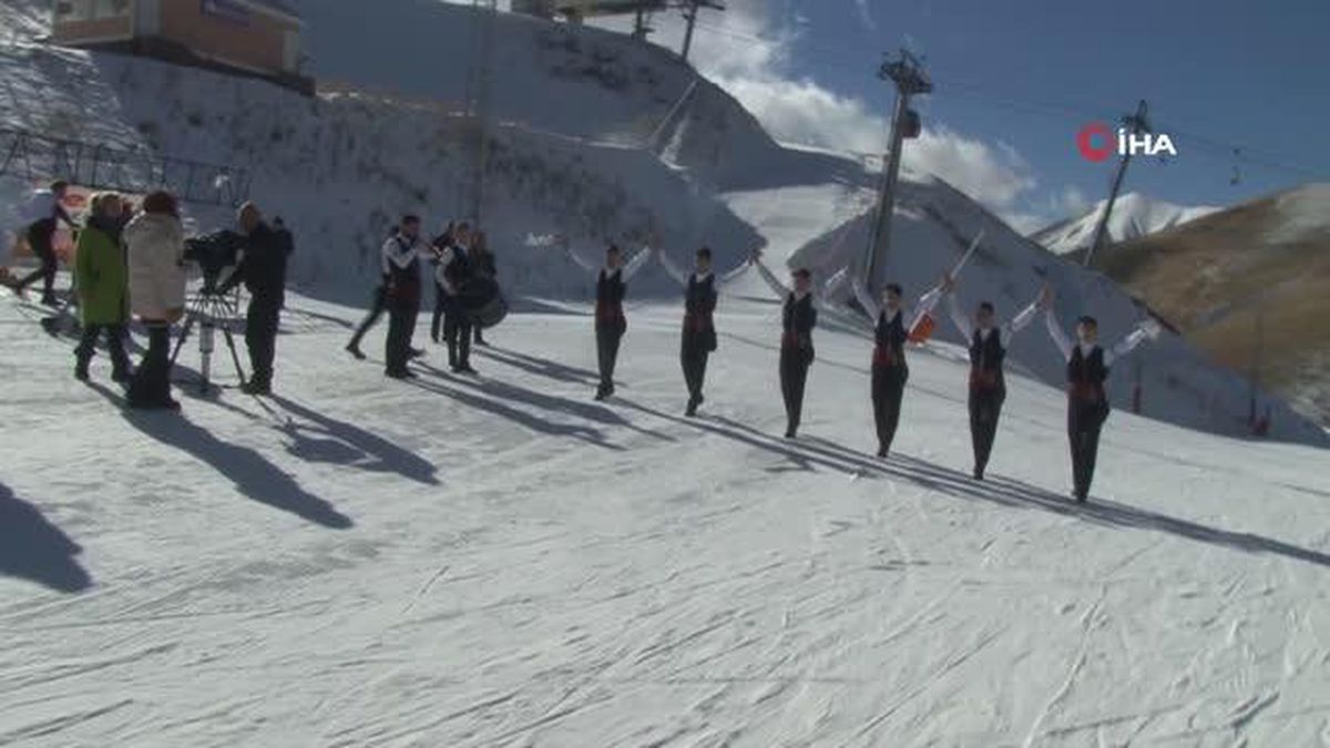 Palandöken'de turistler doyasıya eğlendi