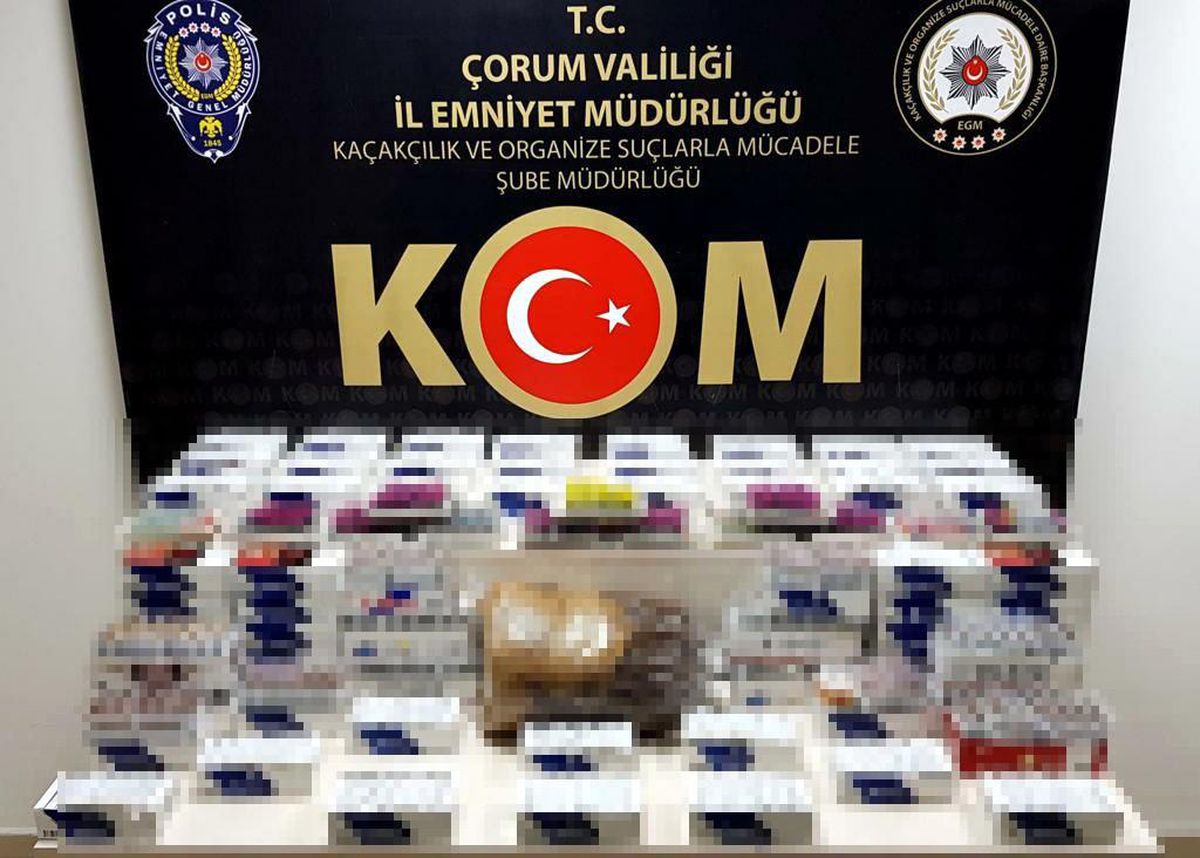Çorum\'da kaçak sigara operasyonu