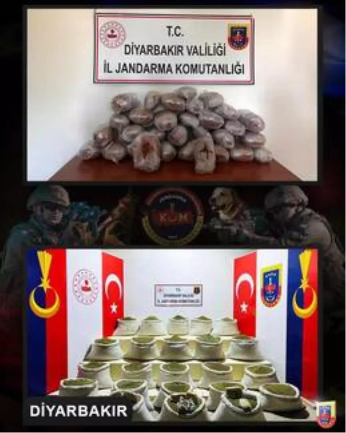 Diyarbakır\'da terörün finans kaynağına darbe: 631 kilo esrar ele geçirildi