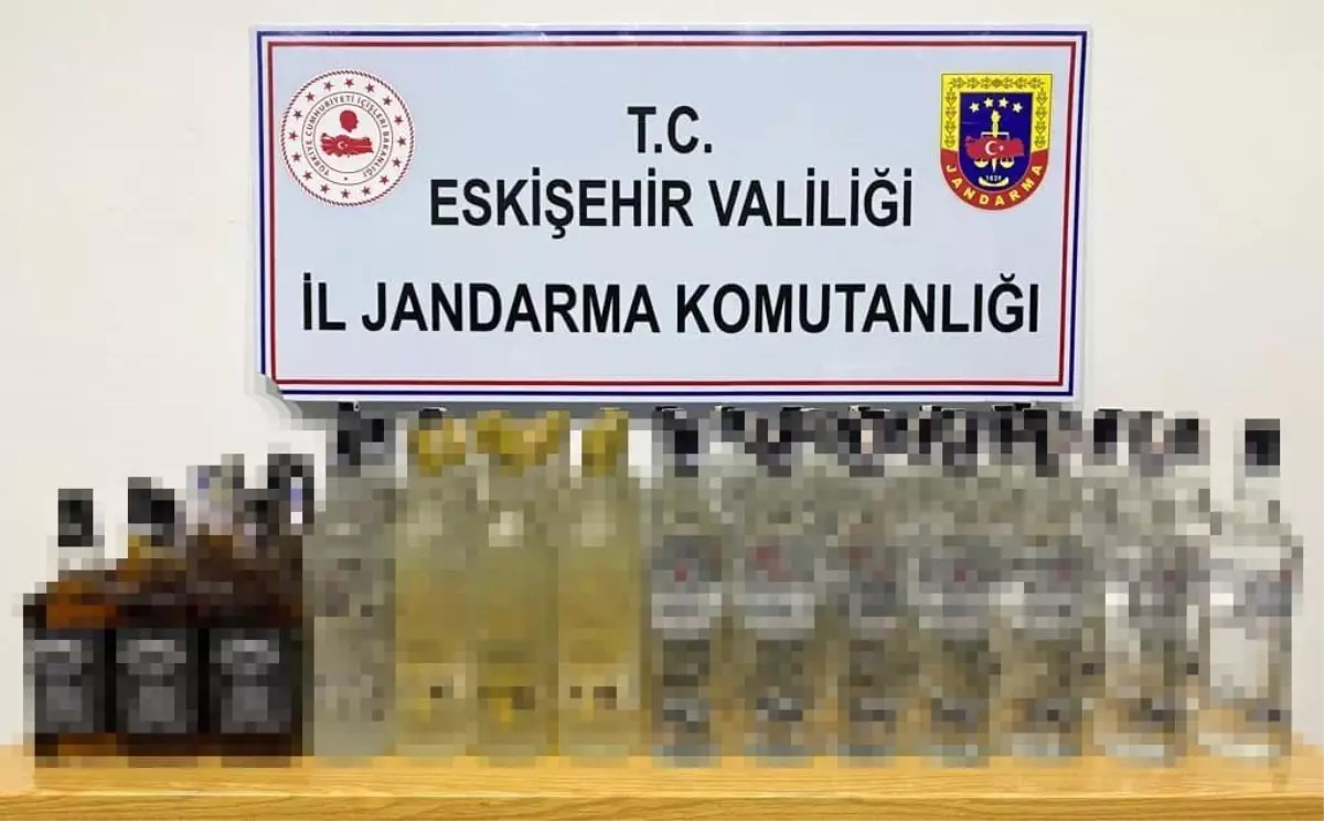 Kaçak ve sahte bandrollü 68 litre alkollü içki ele geçirildi