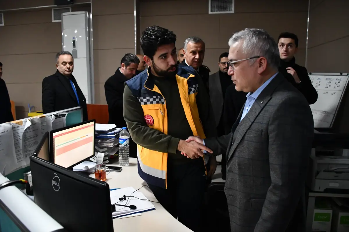 Niğde protokolünden görevlilere yılbaşı ziyareti