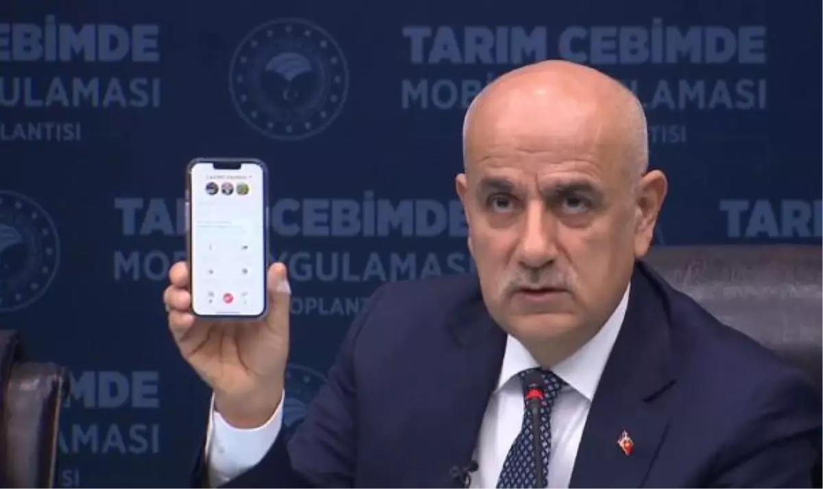 Bakan Kirişci, \'Tarım Cebimde\' uygulamasını tanıttı