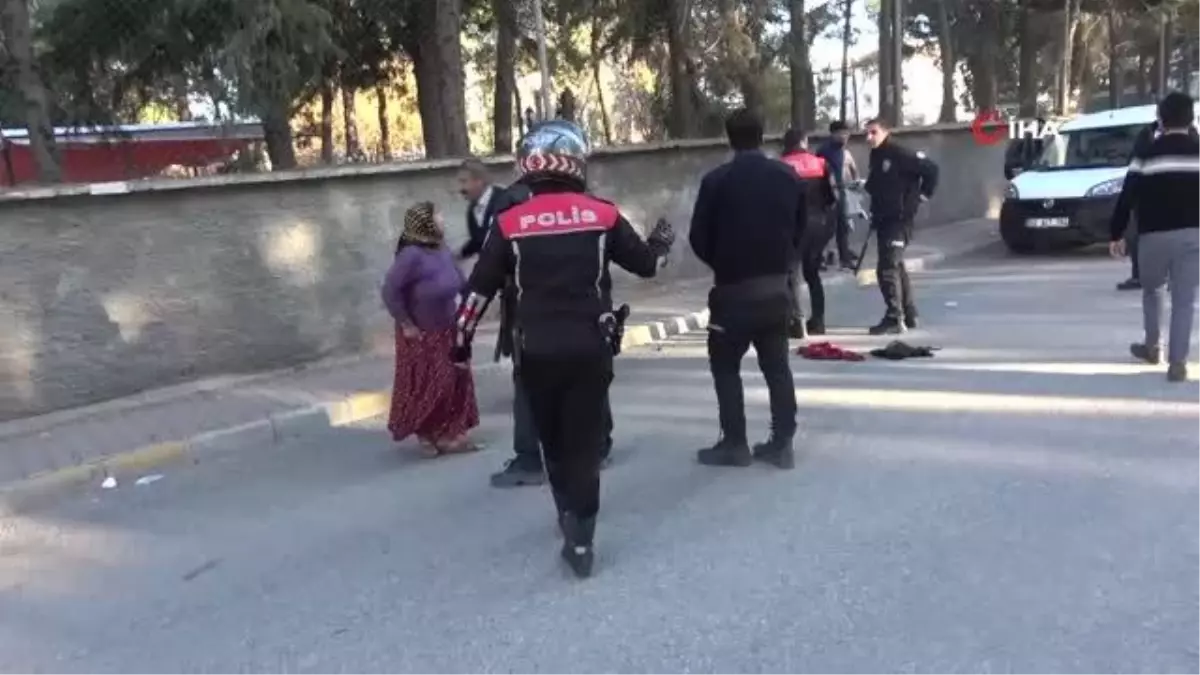 İki aile arasında palalı, satırlı kavga kamerada