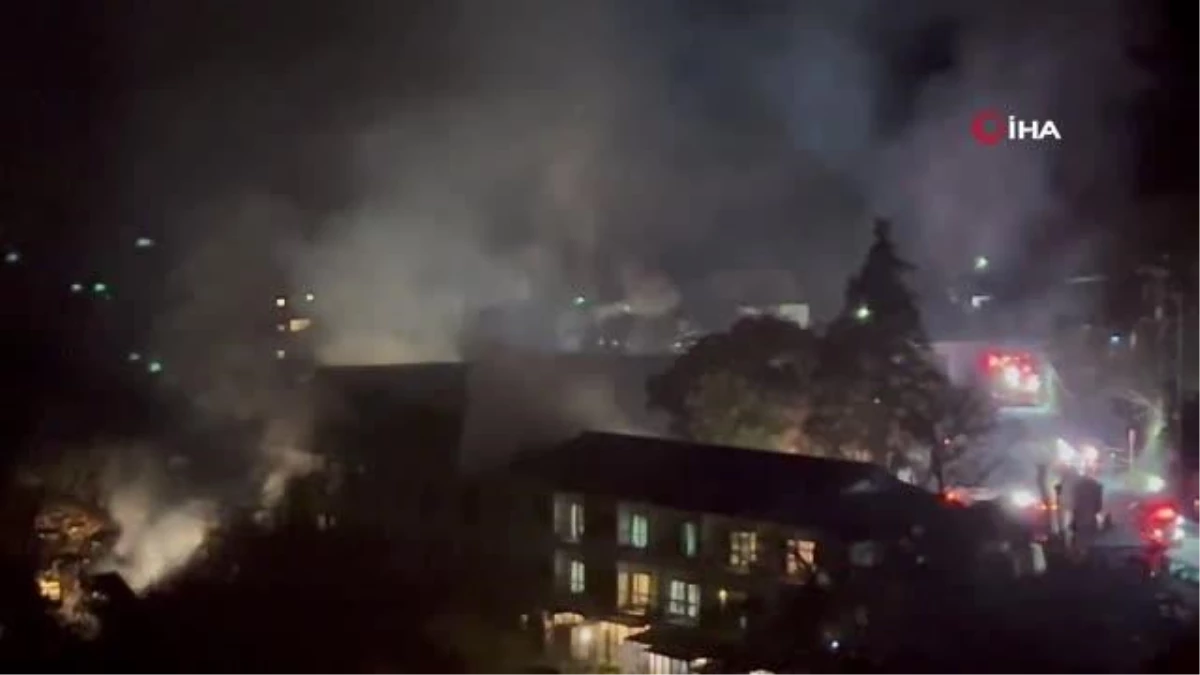 Japonya\'da 100 kişinin bulunduğu otelde yangın