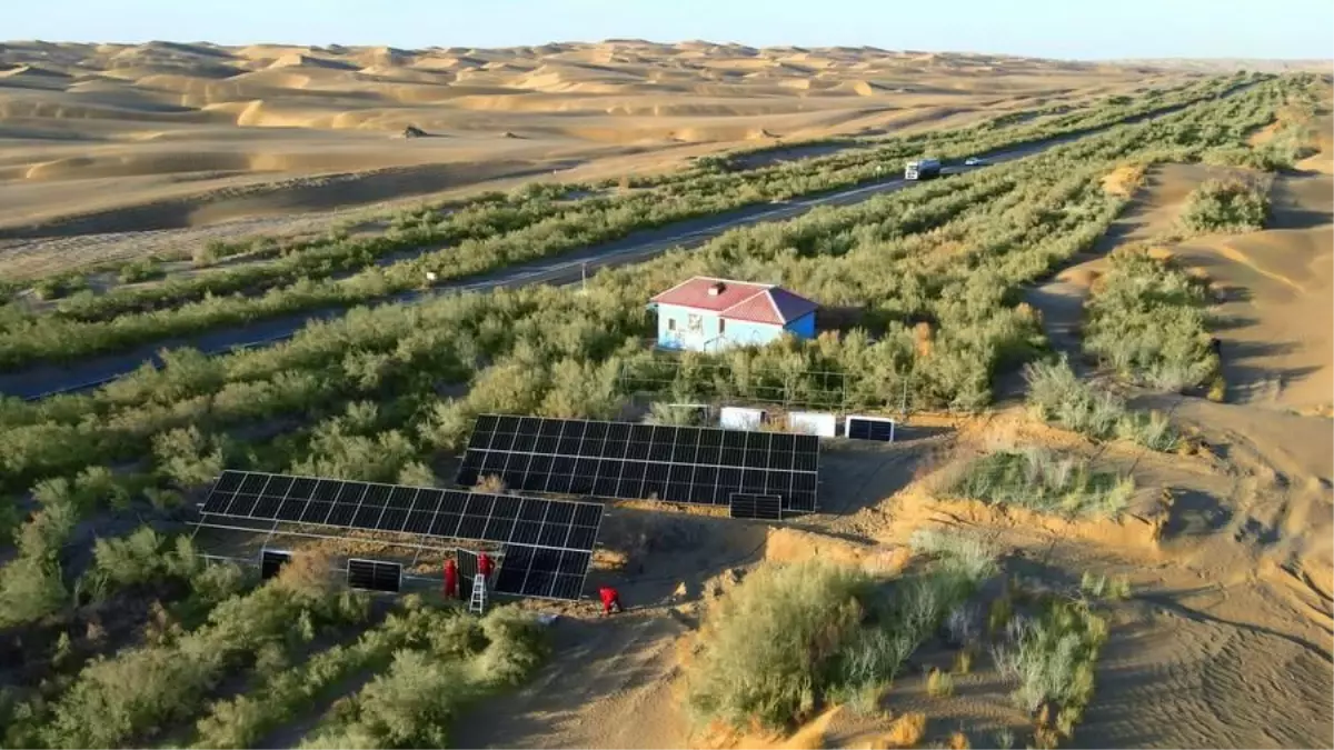 Tarim Petrol Sahası 200 Megavatlık Fotovoltaik Elektrik Üssü İnşa Etti