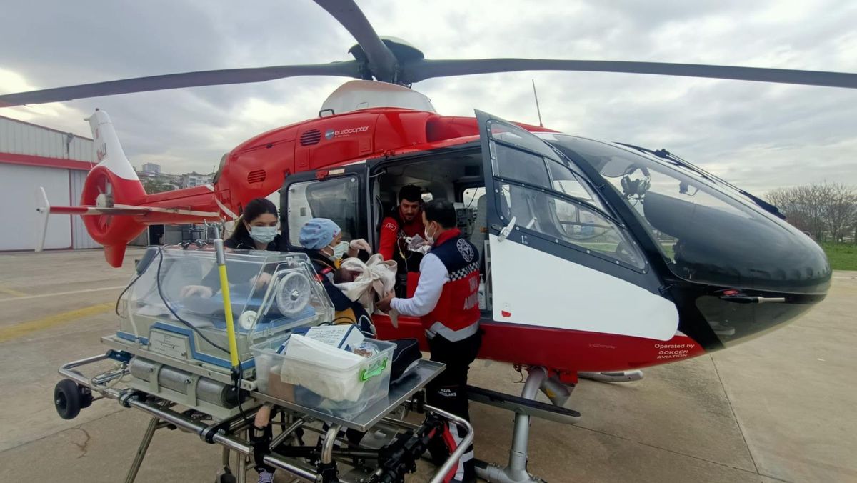 Trabzon\'da geçen yıl ambulans helikopterle 298 hasta nakledildi