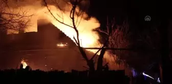 Bahmut'ta yerleşim yerine isabet eden füze, yangına neden oldu