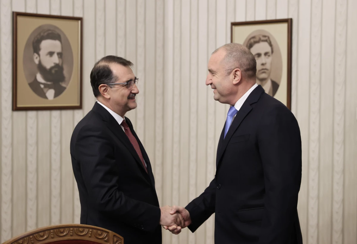 Bulgaristan Cumhurbaşkanı Radev, Enerji ve Tabii Kaynaklar Bakanı Dönmez\'i kabul etti