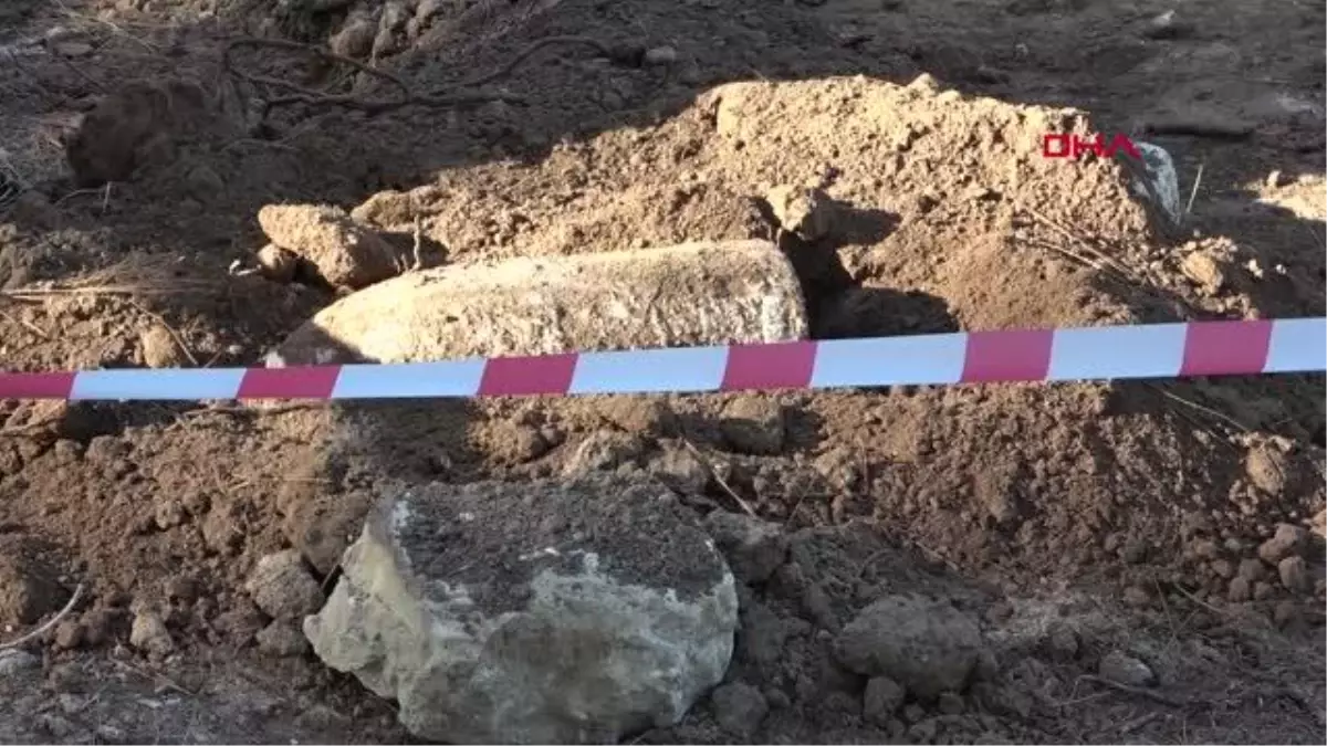 ÇANAKKALE SAVAŞI\'NDAN KALMA PATLAMAMIŞ TOP MERMİSİ BULUNDU