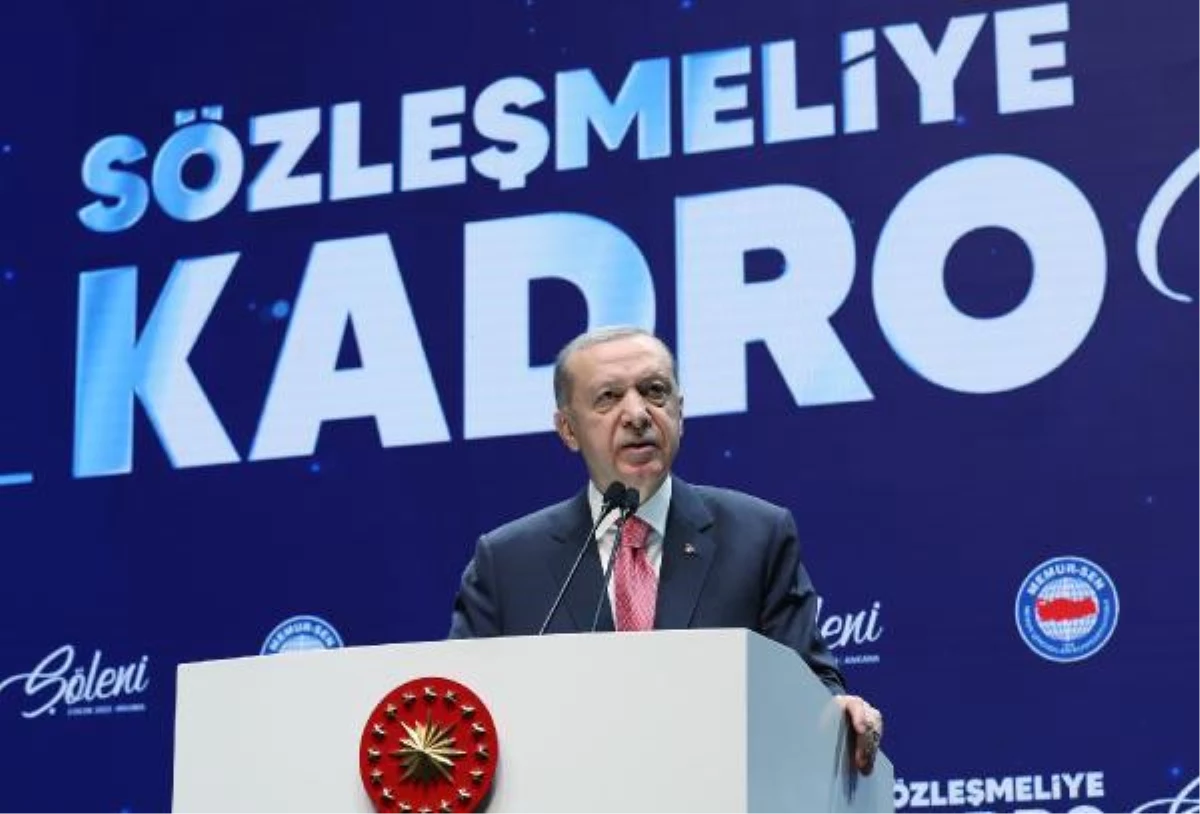 Cumhurbaşkanı Recep Tayyip Erdoğan\'dan Memur ve emekliye zam açıklaması (1)