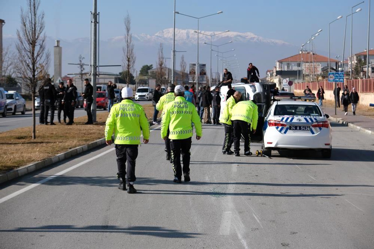 Erzincan\'da aralık ayında 124 trafik kazası meydana geldi
