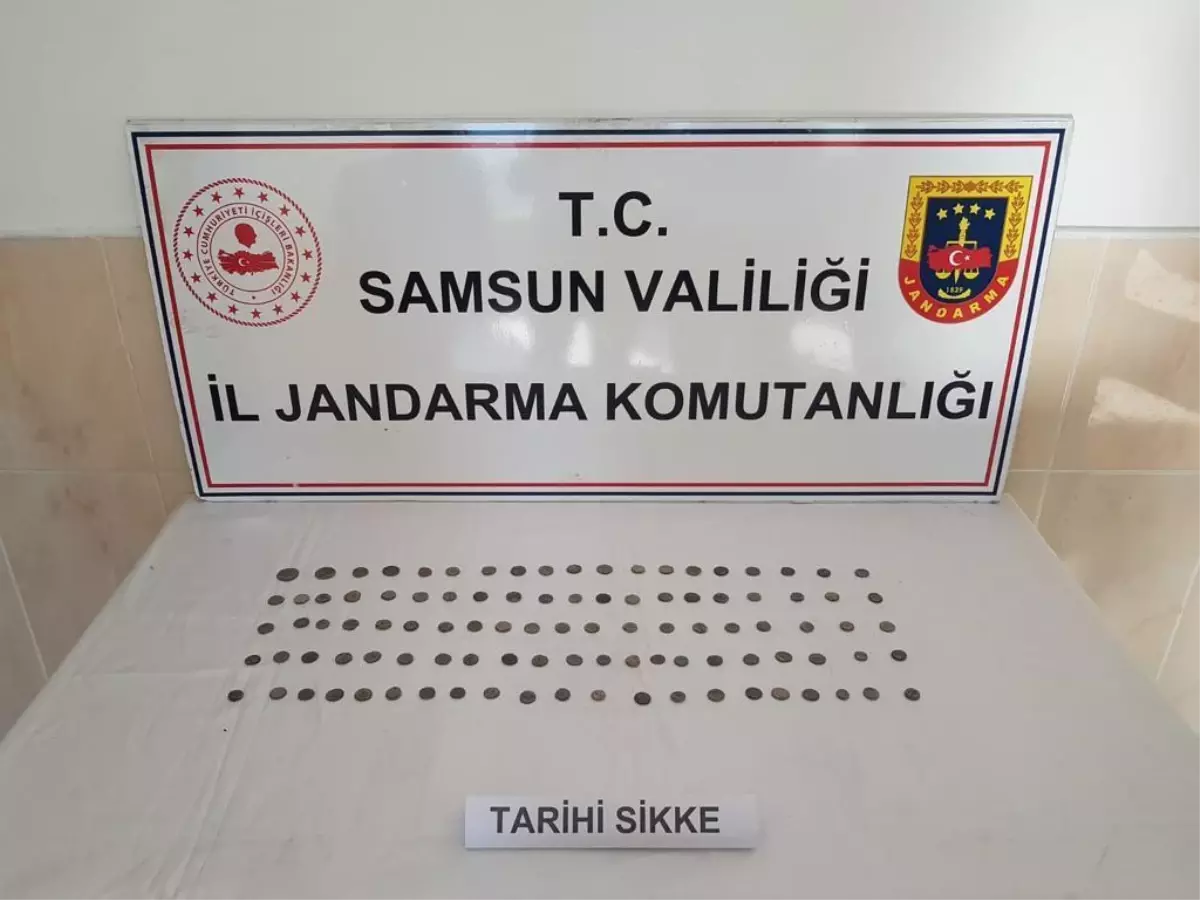 Samsun\'da çeşitli dönemlere ait 101 sikke ele geçirildi