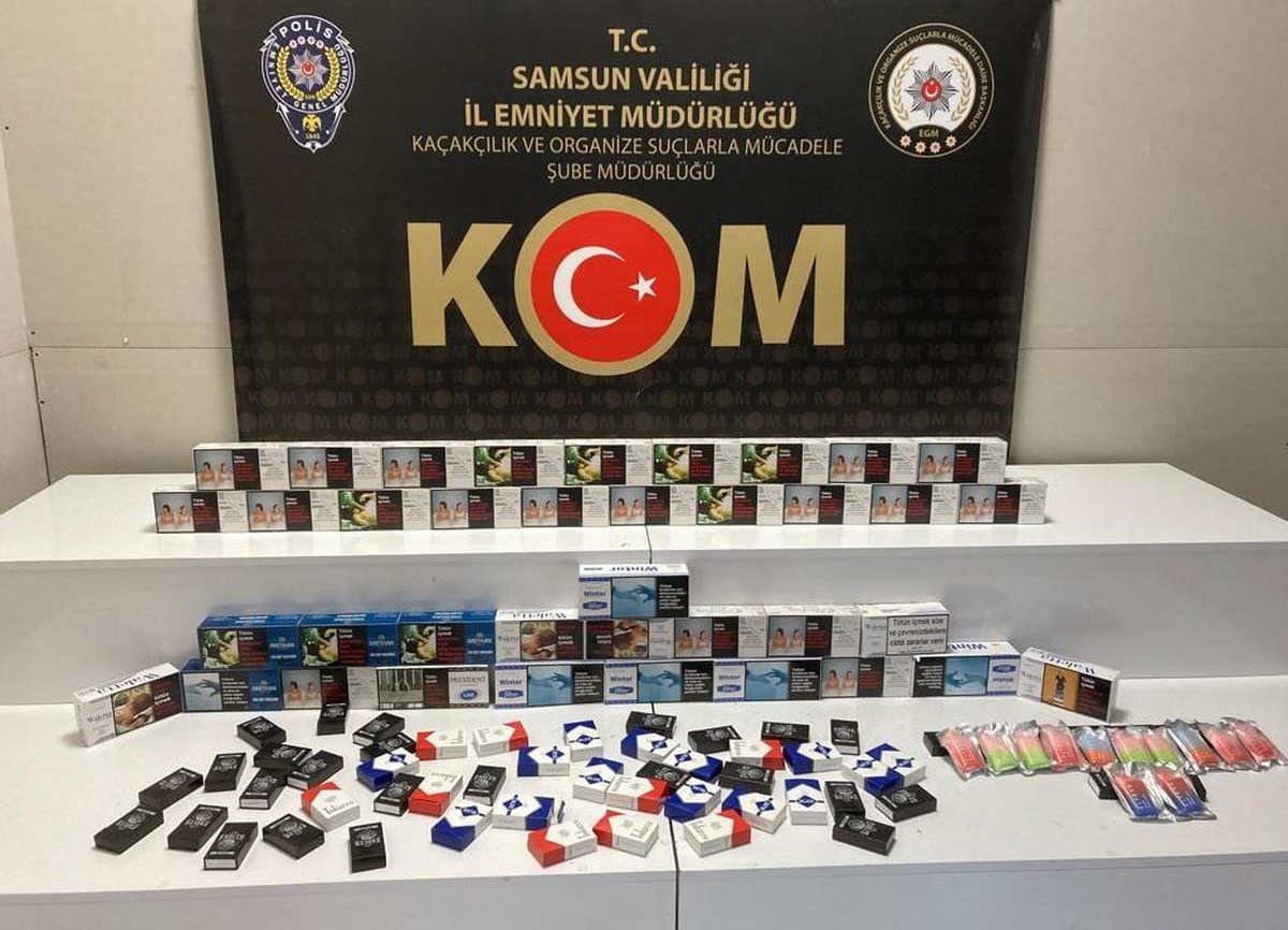Samsun\'da kaçakçılık operasyonlarında 2 zanlı yakalandı