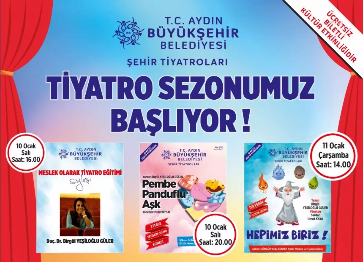 Aydın Büyükşehir, Tiyatro Sezonunu Açıyor