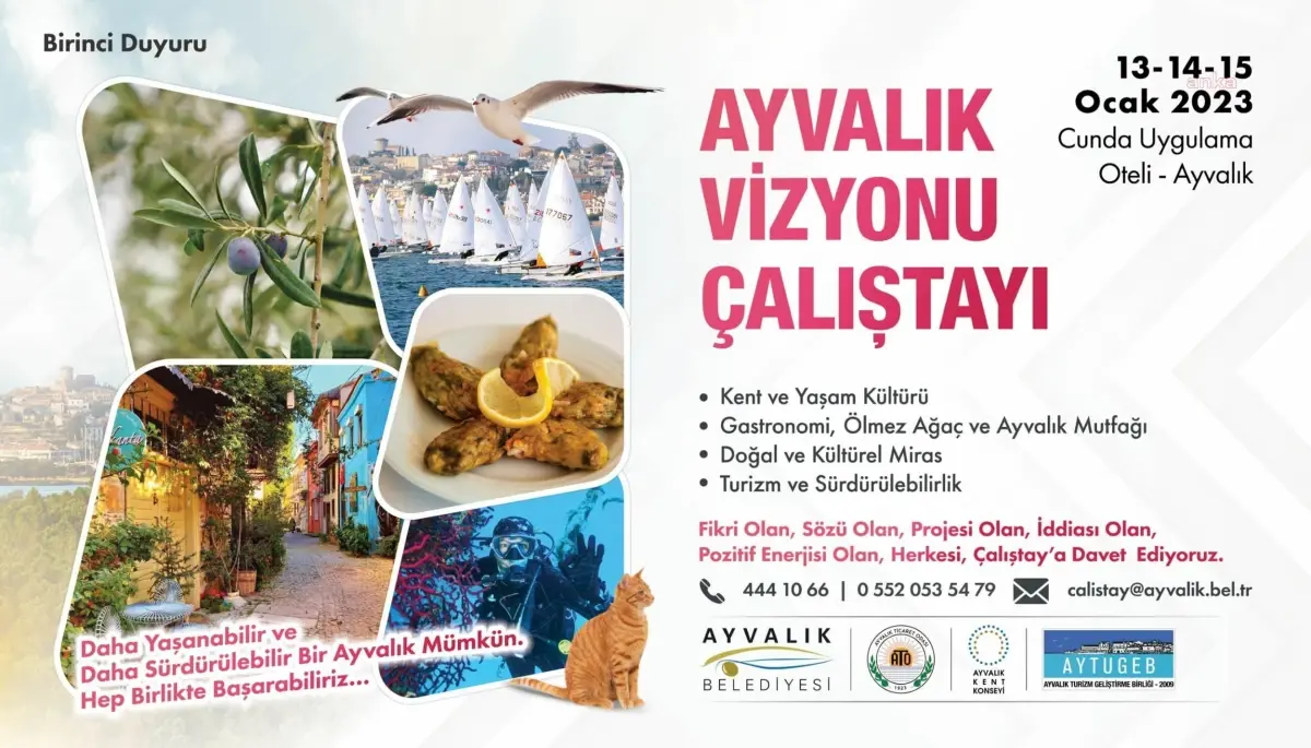 "Ayvalık Vizyonu" Çalıştayı İçin Geri Sayım Başladı