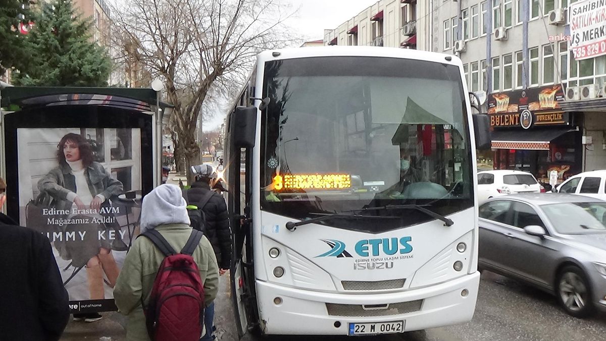 Edirne\'de Toplu Ulaşıma Zam Kararı