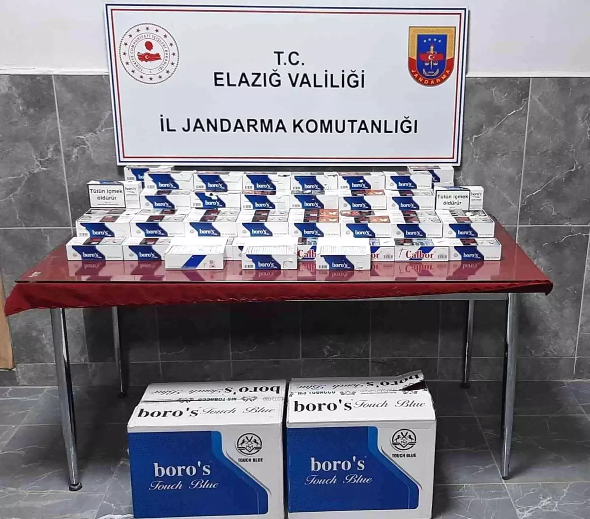 Elazığ\'da bin paket bandrolsüz sigara ele geçirildi