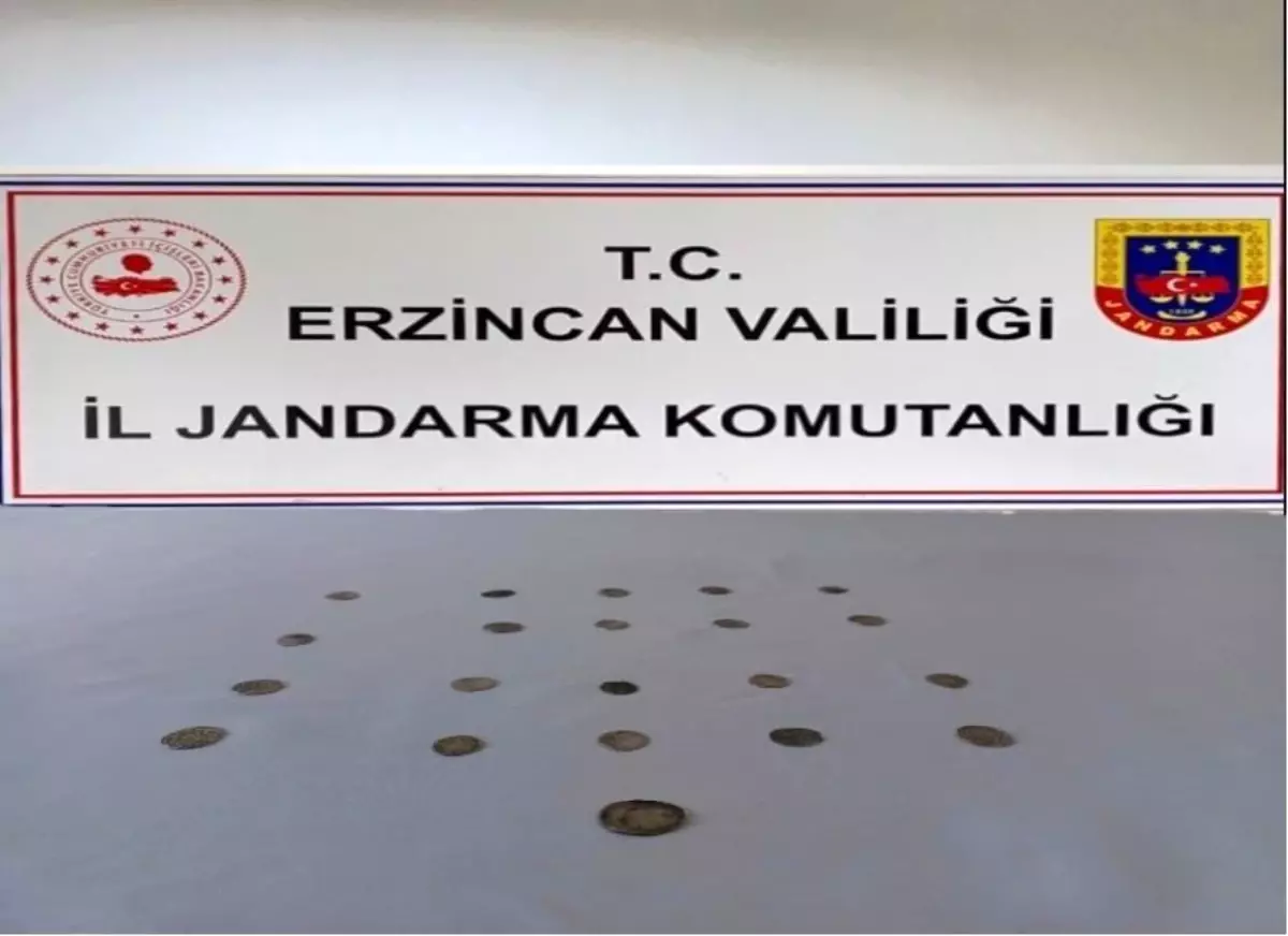 Erzincan\'da 21 adet gümüş sikke ele geçirildi