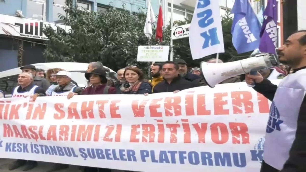 Kesk İstanbul Şubeler Platformu, Tüik\'in Enflasyon Verilerini Protesto Etti: "Halk, Tüik Rakamlarının Yalan, Yoksulluğun Gerçek Olduğunu Acı...