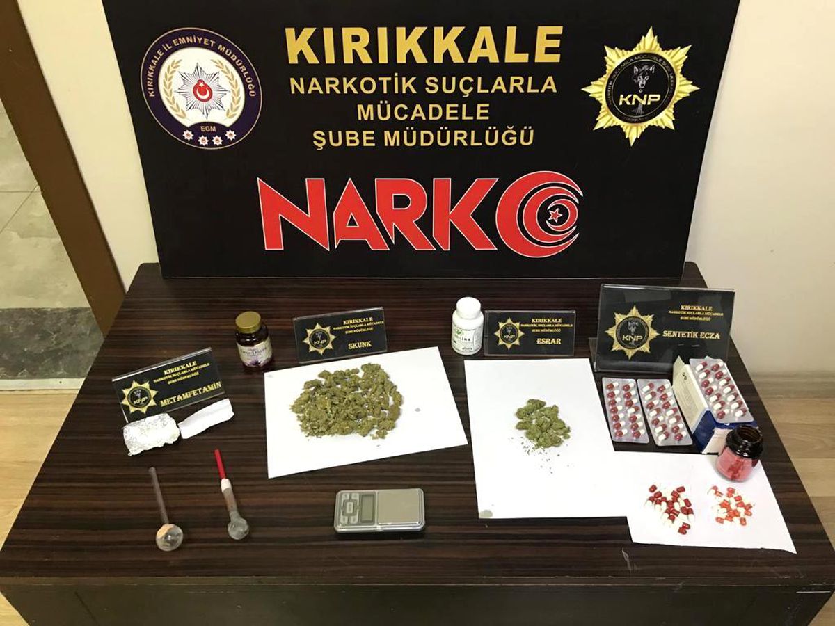 Kırıkkale\'de uyuşturucu maddeyle yakalanan şahıs tutuklandı