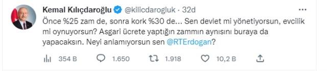Konu: Memur zammı! Kılıçdaroğlu'ndan, Erdoğan'a zehir zemberek sözler: Evcilik mi oynuyorsun?