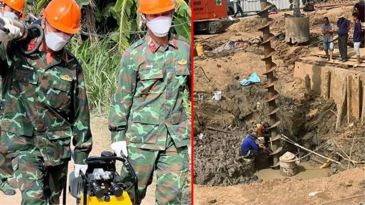 Vietnam\'da 35 metre derinliğindeki sütunun içine düşen çocuk hayatını kaybetti