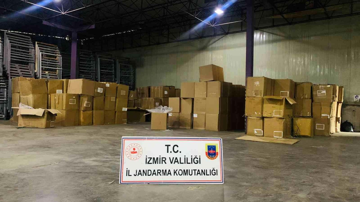 Yeni yılın ilk büyük kaçak tütün yakalaması İzmir\'den