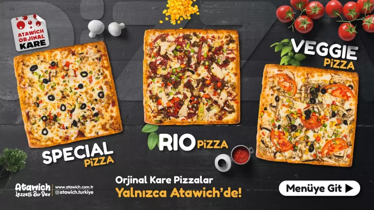 Atawich\'ten orijinal kare pizza atılımı