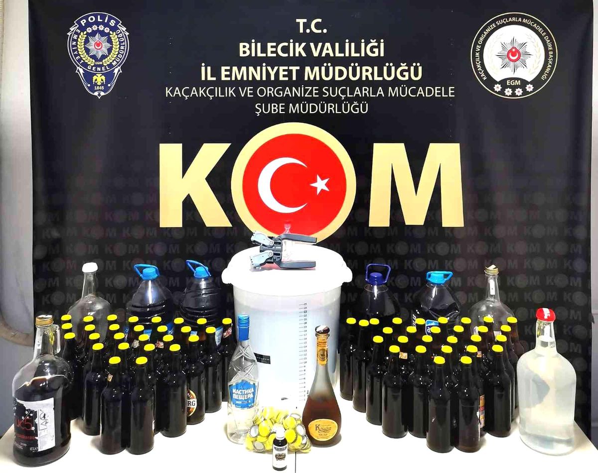 Bilecik\'te 79,45 litre etil alkol ele geçirildi