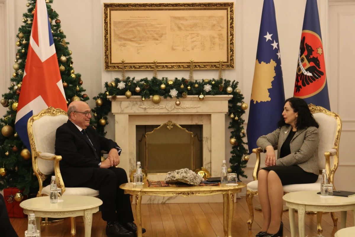 Kosova Cumhurbaşkanı Osmani, İngiltere\'nin Batı Balkanlar temsilcisiyle görüştü