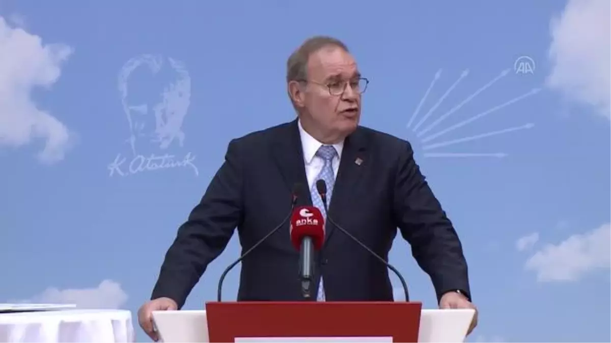 CHP Sözcüsü Faik Öztrak, basın toplantısı düzenledi (1)