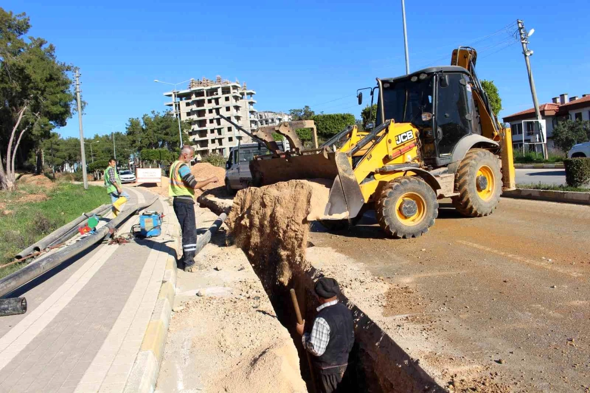 Manavgat Sarılar\'da içme suyu hattı yenileme çalışmasında sona gelindi