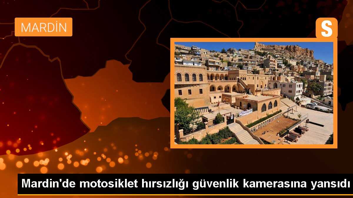 Mardin\'de motosiklet hırsızlığı güvenlik kamerasına yansıdı