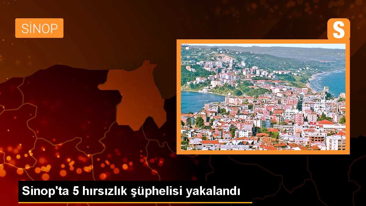 Sinop\'ta 5 hırsızlık şüphelisi yakalandı
