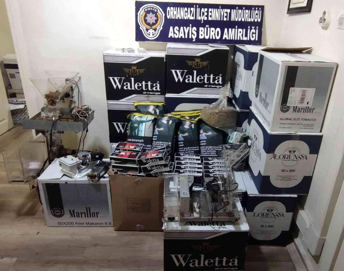 Bursa\'da polisten kaçak tütün operasyonu: 1 gözaltı