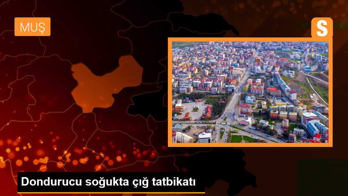 Dondurucu soğukta çığ tatbikatı