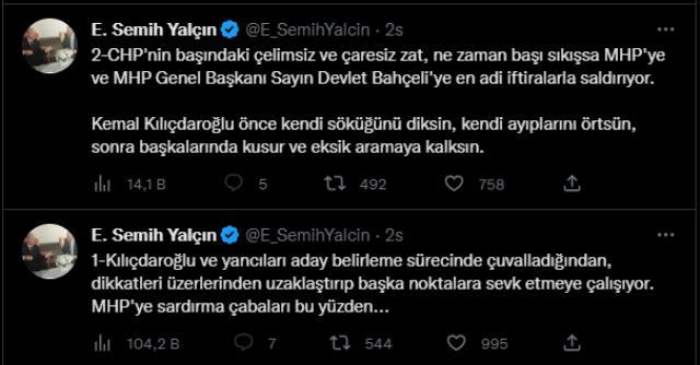 Kemal Kılıçdaroğlu'nun Bahçeli'ye karşı 'Ne zamana kadar susacaksın' sözlerine MHP'den sert yanıt: Ülkede siyasi mafyanın başını CHP çekiyor