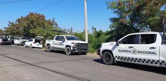 Meksika Polisi kartel çatışmalarının ardından Adli Tıp Servisi yakınında güvenlik önlemi aldı