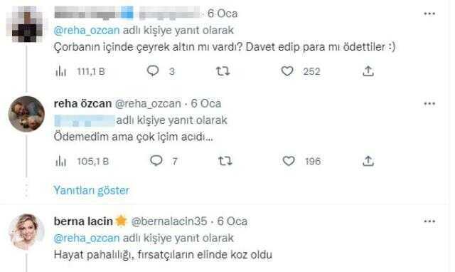 Oyuncu Reha Özcan, bir kase çorbanın 380 TL olmasına tepki gösterdi