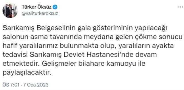 Son Dakika: Kars'ın Sarıkamış ilçesinde bir otelin tavanı çöktü: Yaralılar var