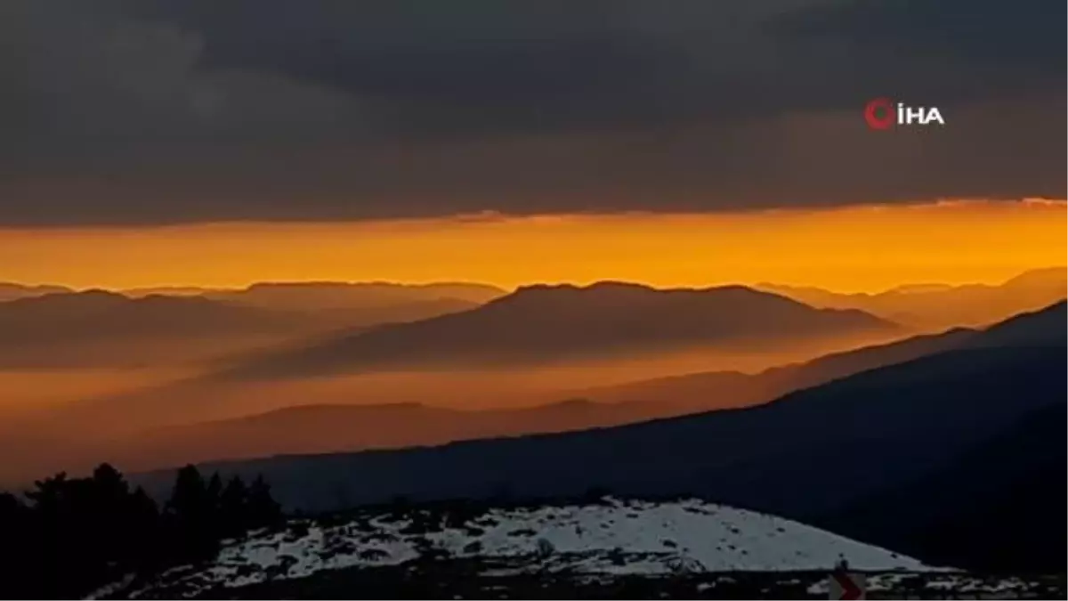 Bolu\'da mest eden gün batımı