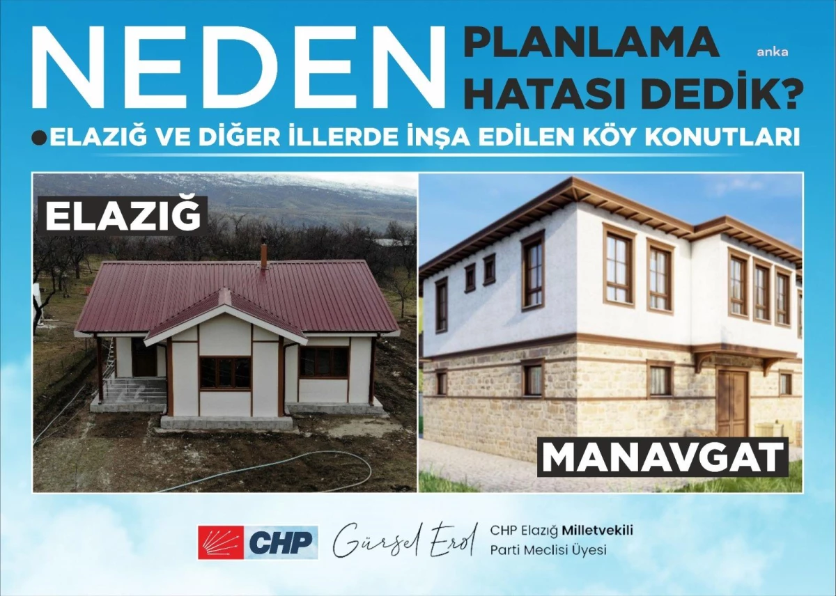 Gürsel Erol, Manavgat\'ta İnşa Edilen Konutlar ile Elazığ Deprem Konutlarını Kıyasladı: "İktidarımızda Elazığ Örnek Alınan Şehir Olacak"