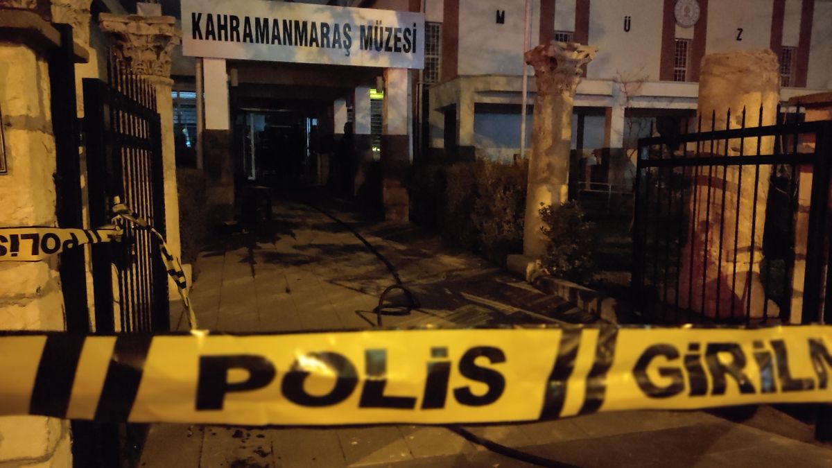 Kahramanmaraş\'ta müzede çıkan yangın söndürüldü