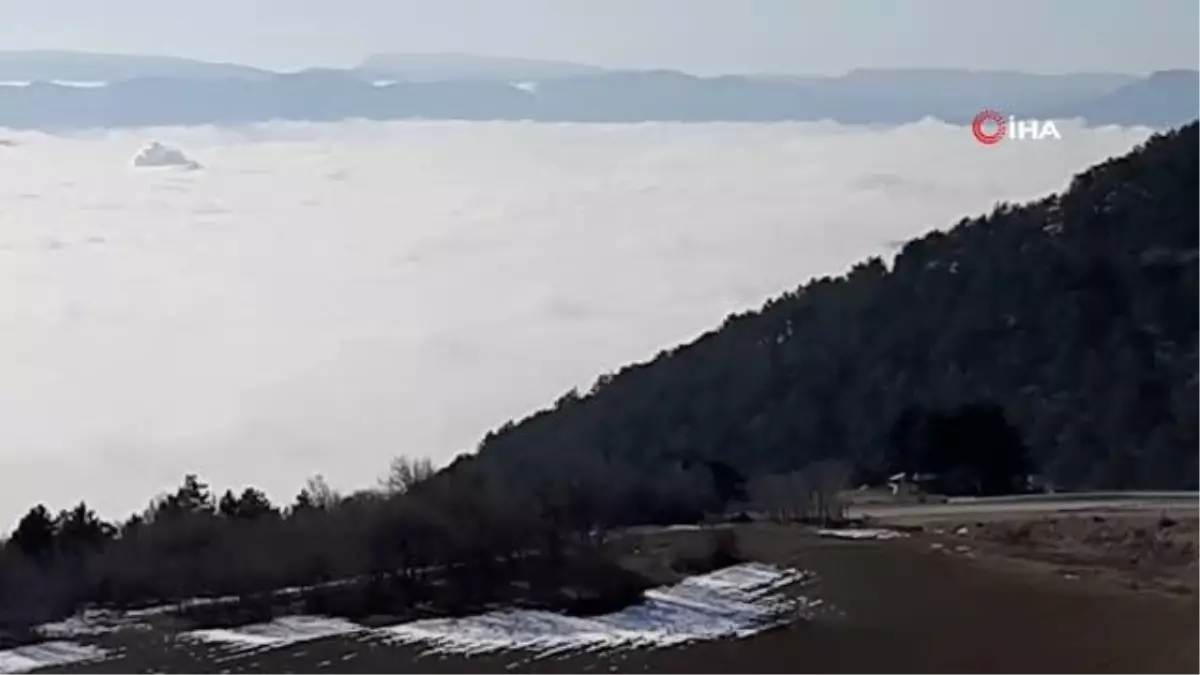 Mudurnu\'da eşsiz sis manzarası