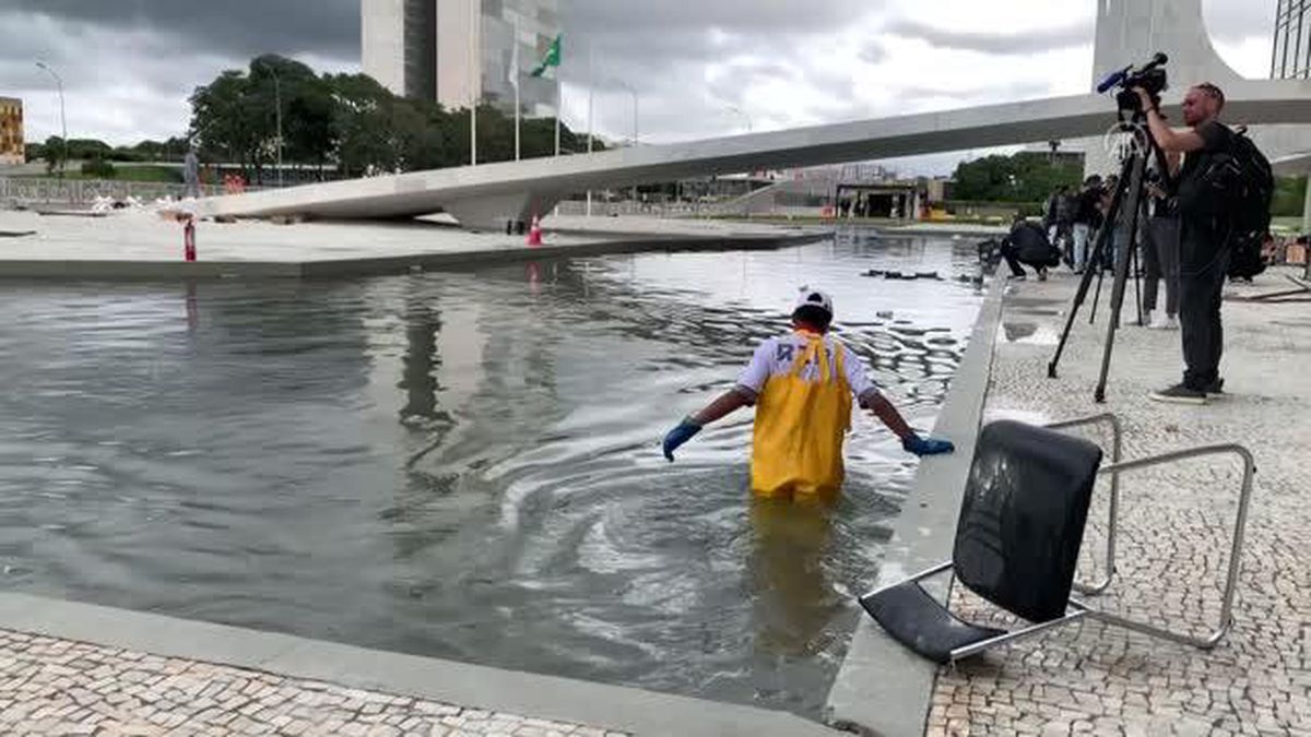 Brezilya'daki Ulusal Kongre ve Devlet Başkanlığı Sarayı baskını - Hasar tespit çalışmaları (2)
