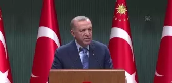 Cumhurbaşkanı Erdoğan: '(Asgari ücret) Hem çalışanlarımızı enflasyona ezdirmeyecek hem istihdamı koruyacak bir seviyede sürmesini sağlamakta...