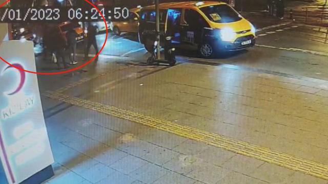 Fatih'te taksici cinayeti kamerada