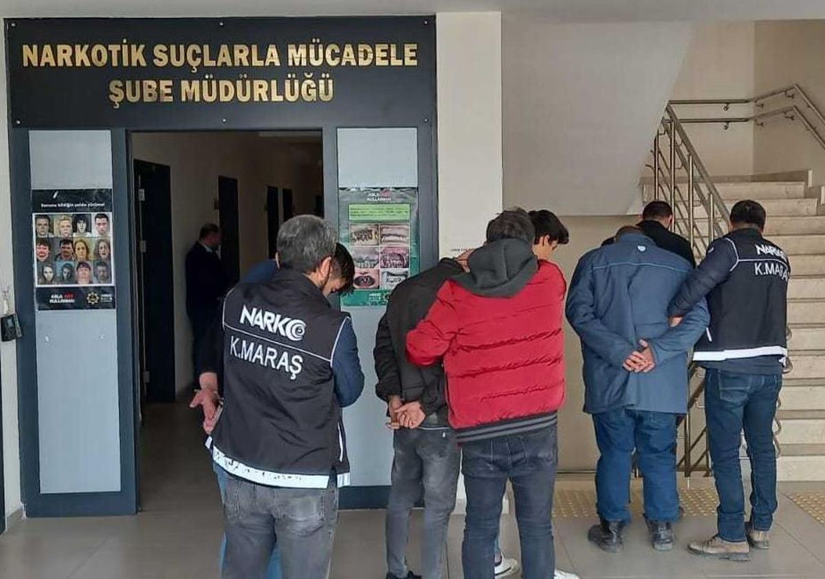 Kahramanmaraş\'ta uyuşturucu operasyonunda yakalanan 4 zanlı tutuklandı